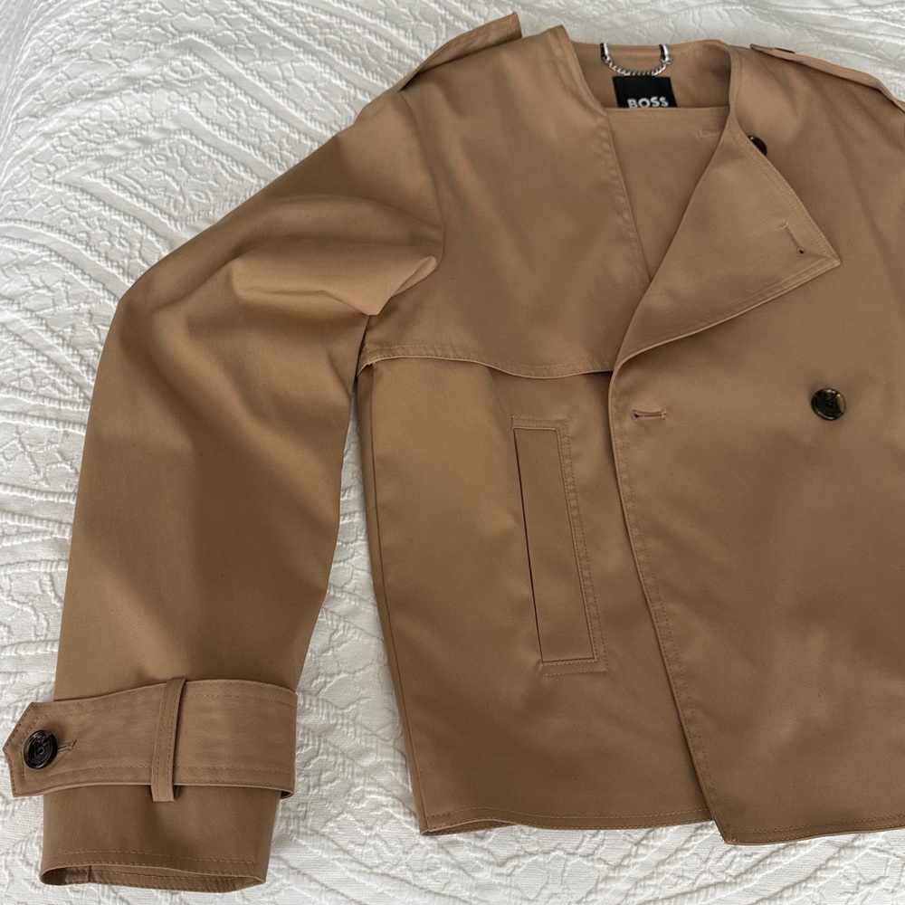 Boss Women’s Cropped Trench EU36/ US4 - Picture 2 of 13
